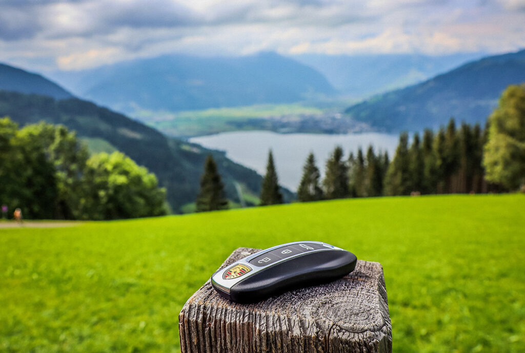 Blick auf Zell am See - WIEGAND DriveEvents - Porschetour - Cabriotour - Sportwagentour - Italien - Schweiz - Österreich - Dolomiten